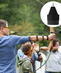 Soft Foam Arrow Tips Pack For Archery Practice And LARP Arrows, Safe EVA Sponge Arrowheads, in use during archery practice outdoors