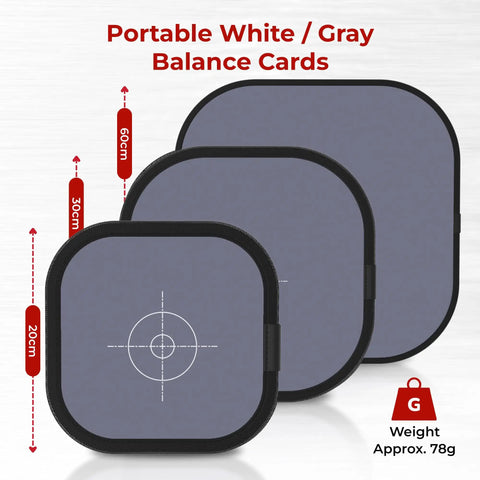 Turn Up Your Photo Game With This Compact Dual Sided 18 Percent Grey Reference Card For Flawless Camera White Balance And Consistent Exposure Settings - portable gray balance cards of various sizes.