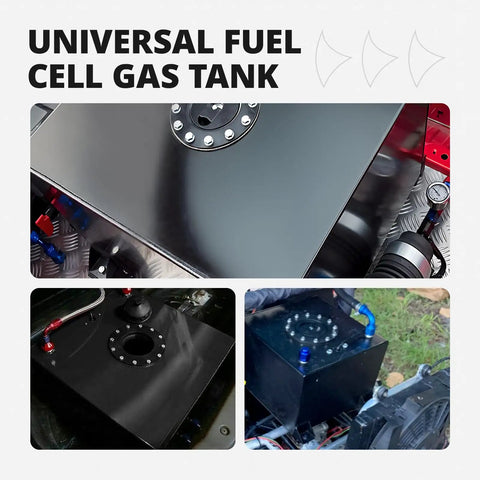 1 Gallon Aluminum Fuel Cell Gas Tank With Cap Street Drift Black Built For Street Racers Not For E85 Gasoline Or Methanol Ethanol
