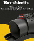 Cross-section of 20x4 Fat Bike Tire With Beefed Up Armor Protector showing 15mm thickness for E Bikes and Gravel Rides