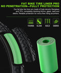Fat Bike Tire Liner Pro Inner Tube Flat Protector with 3 Layer TPU Fiberglass, shield against thorns and rough terrain.