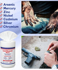 Lead Remover Wipes For Shooting 2 Pack 120 Wipes Hand And Surface Cleaning Wipes That Handle Lead Dust Oil And Grime
