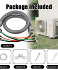 Half Inch AC Whip Assembly Kit Four Foot With Terminal Non Metallic Liquid Tight Conduit And 10/3 THHN Wire bundle and parts