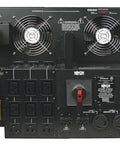 Tough As Nails 12000Va 8400W Smart Online Ups Rackmount Tower rear view showing connections and fan vents.