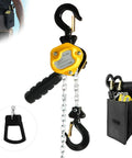Heavy Duty Manual Lever Chain Hoist Come Along One Quarter Ton Capacity Portable Five Foot Lift G80 Zinc Load Chain