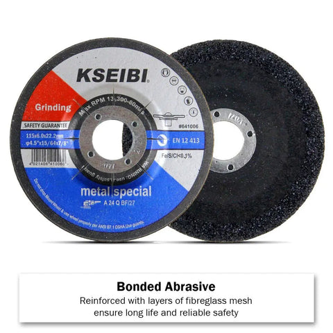 Heavy-Duty Aluminum Oxide Grinding Discs Bundle For Metal And Stainless Steel Four And A Half Inch By One Quarter Inch By Seven Eighth Inch Beef Up Material Removal For Angle Grinders Depressed Center 25 Pack Low Vibration Pro Grade Performance