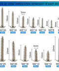 Top Shelf Boss Pack 420 Piece Phillips Truss And Wafer Head Self Tapping Wood Screws Assortment Kit With Washers showing various sizes