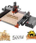 Slick Badass Desktop CNC Router Machine With 500W Spindle And Dual Linear Rails for precision engraving on wood.
