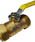 1 Inch Brass Compression Ball Valve 1 Quarter Turn Full Port 600 WOG Water Oil Gas Beefy Durability Plumbing Fittings