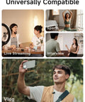 Pocket Size Wireless Lavalier Microphone With AI Voice Filter MFi Certified And Noise Cancellation For vlogging outdoors