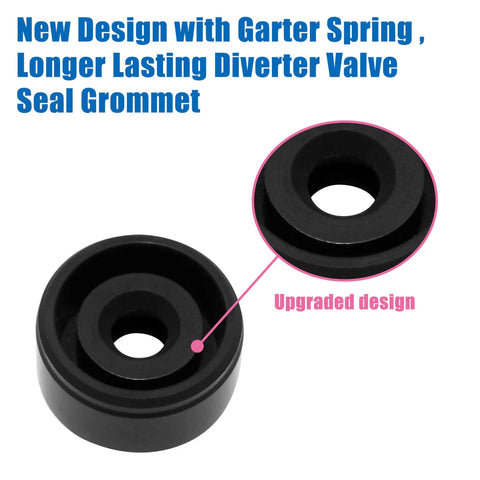 Budget-Friendly Dishwasher Diverter Valve Replacement Kit With Motor Seal Grommet And Gasket For KitchenAid Maytag And More, showing seal grommet