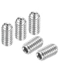 M4 x 8mm Ball Point Set Screws With Hex Socket Drive And Ball Plunger, 2.5mm Ball, 0.7mm Pitch, 304 Stainless Steel, 15 Pieces in a set