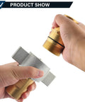 Solimeta 1 inch NPT wet-line hydraulic quick-disconnect coupler set; two components: brass plug and silver housing