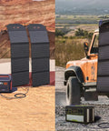 MC4 To 8mm Solar Adapter Cable For Explorer 160 240 500 1000 And GZ Portable Solar Generator setup in campsites