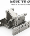 Rock Solid Heavy Duty Invisible Pivot Hinge For Thick Hidden Doors Fire Hydrant Boxes And Pipe Wells Featuring Dang Sturdy 304 Steel Construction supporting a robust design.