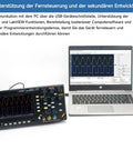 Dual Channel Digital Oscilloscope With 7 Inch TFT Screen 100MHz Bandwidth And 1GSps Sampling Rate Portable Pro Kit connected to laptop