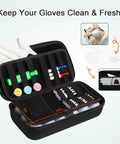 Portable Golf Accessories Organizer Bag With 18 Ball Capacity Glove Holder Case And Glove Shaper Durable 600D Water Resistant