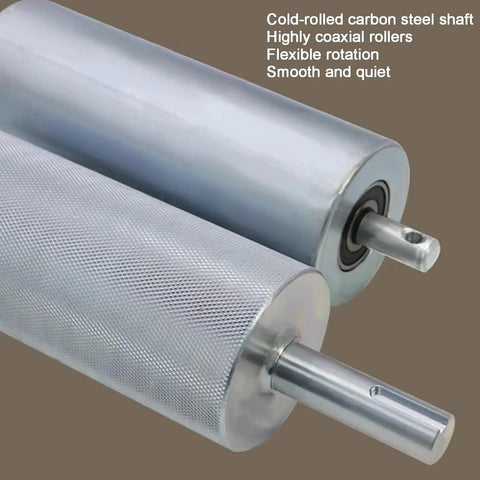 PVC Belt Conveyor With Adjustable Speed For Desktop Assembly Lines And Industrial Flat Transport rollers close-up