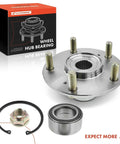 Front Wheel Bearing And Hub Assembly Kit For Honda Accord 2003-2007, Civic Si 2006-2015 displayed with bearing and nut