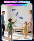 Kids Flying Toy Drone With 360 Degree Motion Sensor Gesture Control And LED Lights Indoor Safe UFO Mini Drone in family room