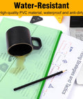 24 Pack Mesh Zipper Pouches For Organization A4 Size Document Bags Waterproof Storage Pouches for office with mug and laptop
