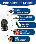 205 Piece Assorted Waterproof Rubber Wire Grommet Kit For Automotive Panels And Electrical Enclosures In Seven Precision Sizes, featuring product features.