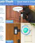Anti Theft Video Doorbell Mount For Video Doorbell First Gen 2 3 3 Plus 4 And 2020 Model No Drilling Adjustable Bracket on door