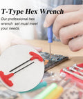 Adorainbow 10pcs Heavy Duty T Handle Hex Key Set With Storage Stand And Steel Repairing Wrenches For Home DIY Automotive Mechanical Projects And Bike Fixes You Need Now, T-handle hex wrench on electronics repair