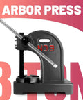 Front view of 3 Ton Arbor Press Desktop Manual For Metal Forming, Plastic Cutting, And Hole Punching, heavy-duty design