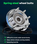 Beefy Front Wheel Hub Bearing Assembly For 2006 2008 Dodge Ram 1500 2500 3500 8 Lug 4WD With ABS OE 515101 Replacement Durable Precision