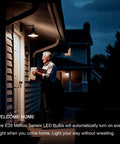 Motion Sensor LED Bulbs With 5500K Daylight No Hassle Auto On Off Lighting For Dusk To Dawn Security Motion Activated 13W 100W Equivalent E26 A19 Outdoor And Indoor 3 Pack Energy Saving on porch light at night