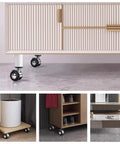 Universal 4 Piece Furniture Leg Set With Swivel Plate And Silent Rolling Wheels Adjustable Height on various furniture