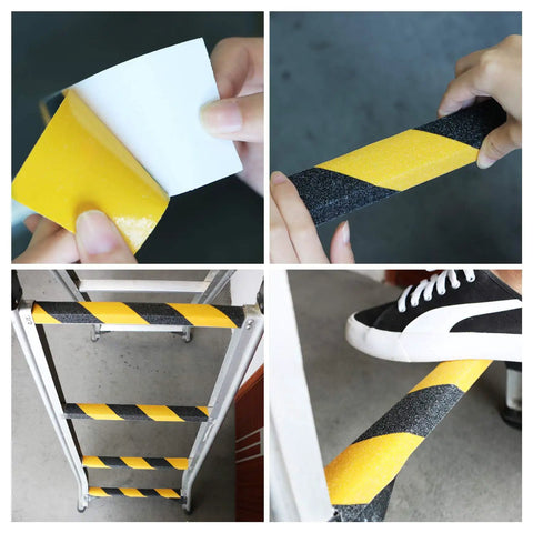 Applying Anti Slip Grip Tape 2 Inch By 60 Foot High Traction Non Skid Tape For Stairs Floors Ladders Decks Ramps indoor
