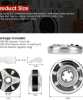 Upgraded Washer Clutch Assembly Kit And Motor Coupling Kit With 4x80040 Washer Clutch Kit And Agitator Dogs For Whirlpool And Kenmore Washers Ez Fit Replacement Parts Reliable Performance Backed By 2 Year Warranty, 4.5in size