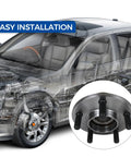 Front Wheel Hub And Bearing Assembly 513224 For RWD Five Lug Fits 2005-2011 Chrysler 300, diagram with installation guide