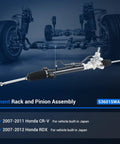 Power Steering Rack And Pinion For Honda CR-V 2007-2011 And Acura RDX 2007-2012 Replacement OE Spec ISO Quality With Part Numbers 26-2750 53010SWAA01 53601SWAA01 53601SWAA03