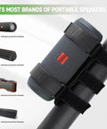 Heavy Duty Portable Speaker Mount With Adjustable Straps For Golf Cart Atv Motorcycle And Bike securing JBL Flip speaker.