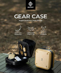 Open Nestout Gear Storage Case Lightweight Hard Shell Water Resistant Zippers Stackable Organizer With Padded Dividers