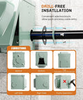 Outdoor Dual 20 Amp GFCI Outlet Box With No Drill Receptacles All Metal Weatherproof 3R Enclosure installation diagram