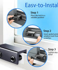 Installation steps for Lock Up Your Spot Tight With These Heavy Duty Black Window Locks 4 Pack Adjustable Sliding Door Security Stops With Keys.