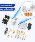 24V Two Pole HVAC Contactor For Air Conditioners 40A Full Load 50A Resistive UL Certified Replacement Relay components layout