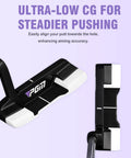 Women’s 12 Piece Complete Golf Club Set For Beginners Right Handed putter with alignment lines and ultra-low CG for accuracy