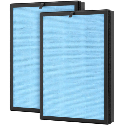 Two Pack AP1002 Replacement Filters AP1002 RF Compatible With AP1002 Air Purifier H13 True HEPA Filter Set, blue filters