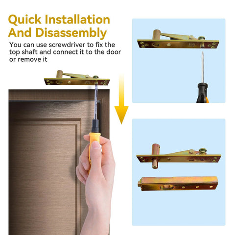 Self Closing Concealed Door Pivot Hinges Heavy Duty Spring Hydraulic 360 Degree Rotation installation instructions