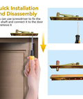Self Closing Concealed Door Pivot Hinges Heavy Duty Spring Hydraulic System With 360 Degree Rotation installation guide