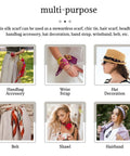 Stylish Lightweight Headband Scarf For Women, 4in1 Versatile Neck Hair Belt Or Bikini Wrap With Soft Polyester Fabric