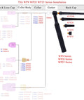 TIG WP9 WP20 WP25 installation diagram showing Premium 53N59 TIG Alumina Nozzles components and configuration details.