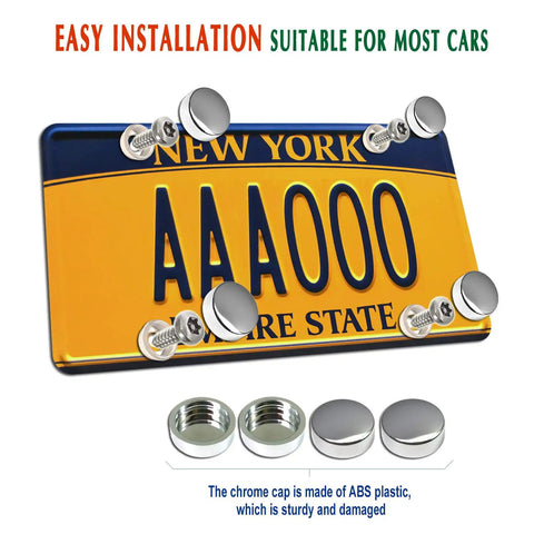 Anti Theft License Plate Screws Set In Rust Proof Stainless Steel With Tamper Resistant Locking Heads For Front Or Rear Plates M6