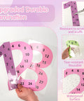 Close-up of Large 12 Piece Math Poster Set from 1 to 12 with waterproof and tear-resistant laminated numbers, kid-friendly.