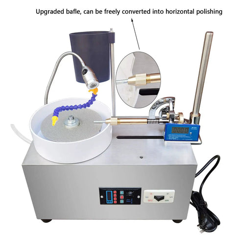 Electric Gem Faceting Machine Pro Grade With Digital Display And Precise Mechanical Manipulator 180W Jade Grinding Polishing Tool